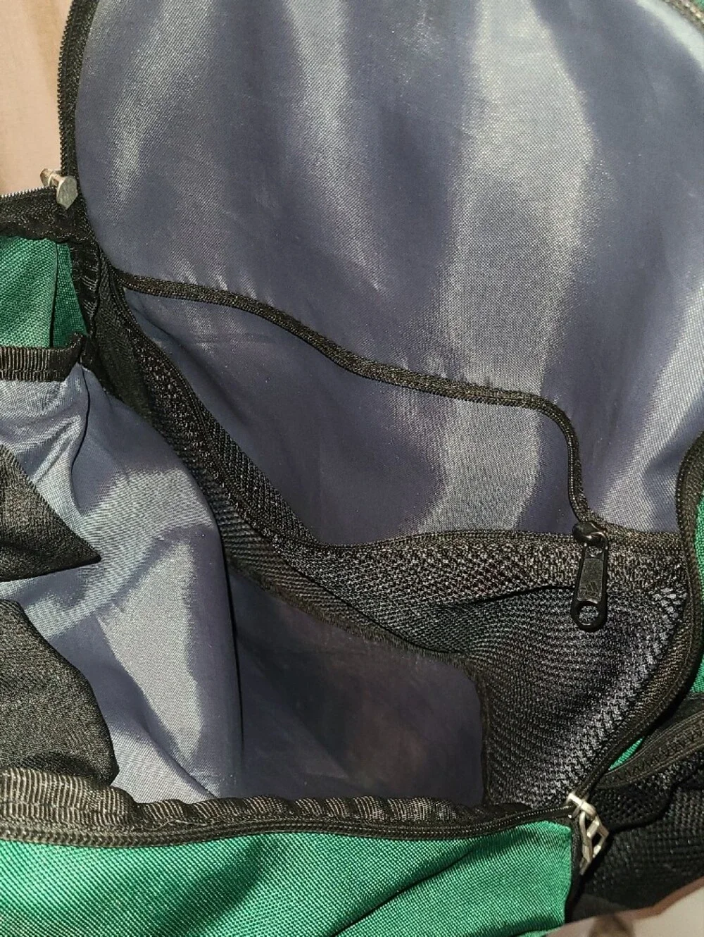 adidas Green and Black Multi-Compartment Backpack